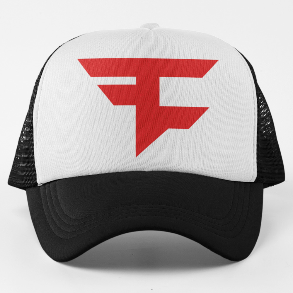 NEW FaZe Clan Foam Trucker Mesh Snapback Hat 2TONE BLACK - Picture 1 of 2